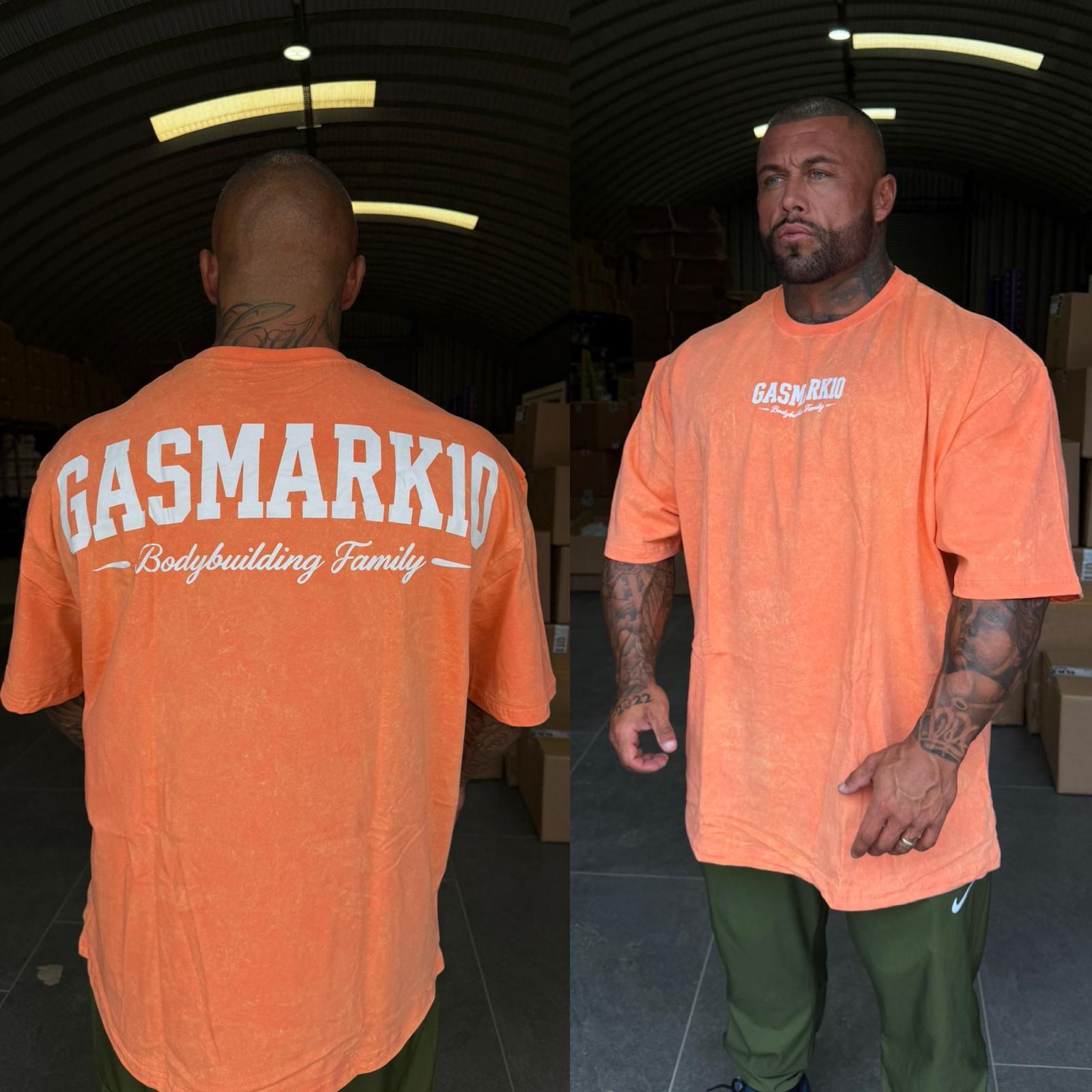 GASMARK10 BODYBUILDING FAMILY OVERSIZE T- ORANGE