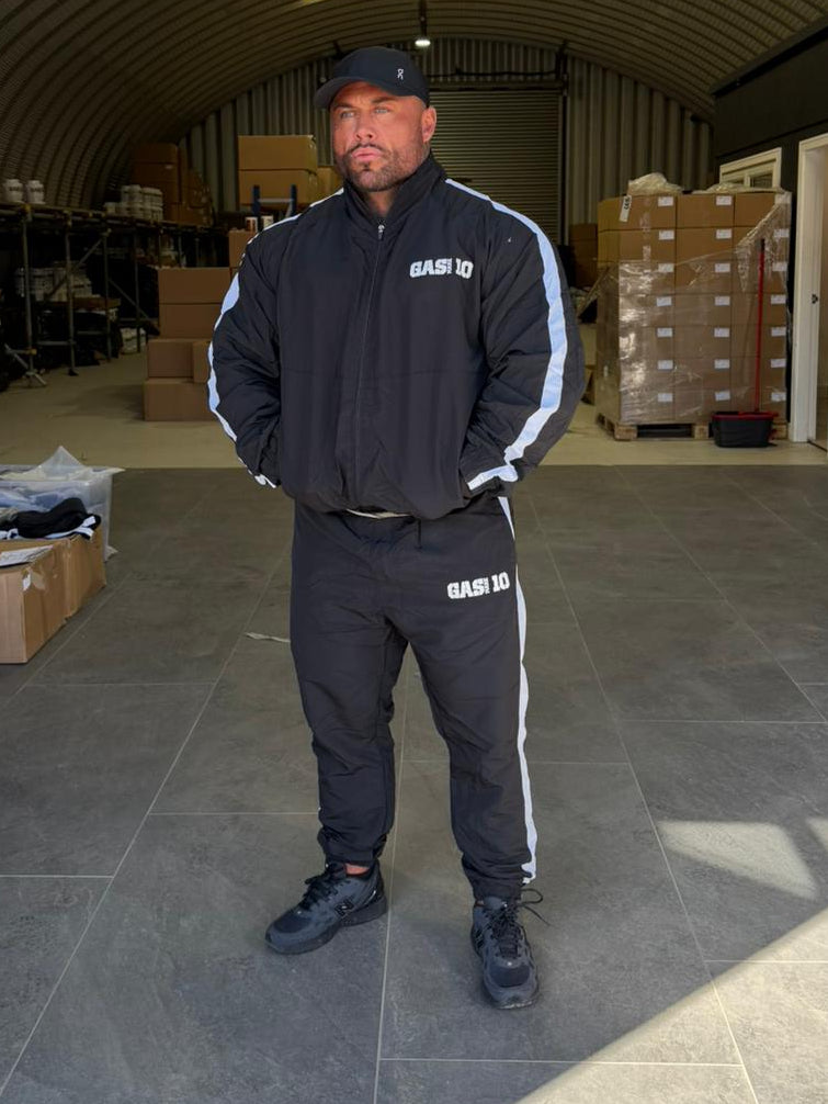 GASMARK10 Black & White Tracksuit